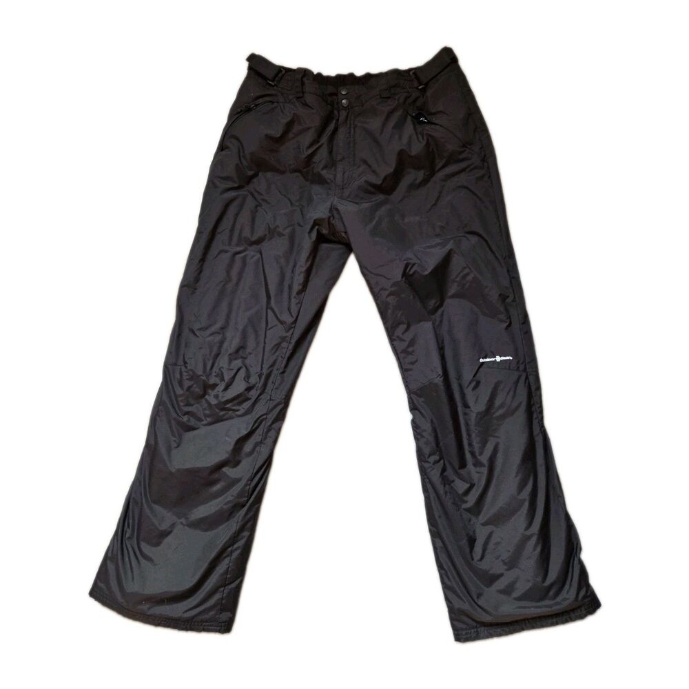 Outdoor Gear Insulated Snow Ski Pants Black Waterproof Winter Mens XL EUC